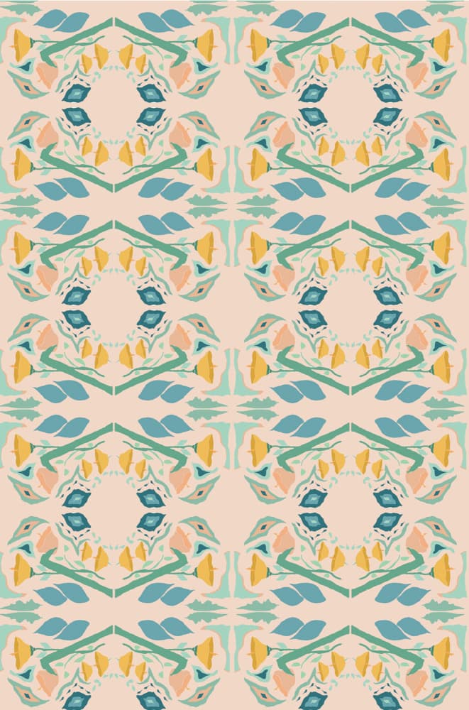 Bohemian Floral Garden by Breanna Megan Studio — canvas wall art