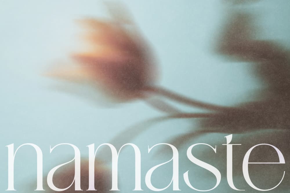 Namaste Soft Bloom by Treechild — canvas wall art