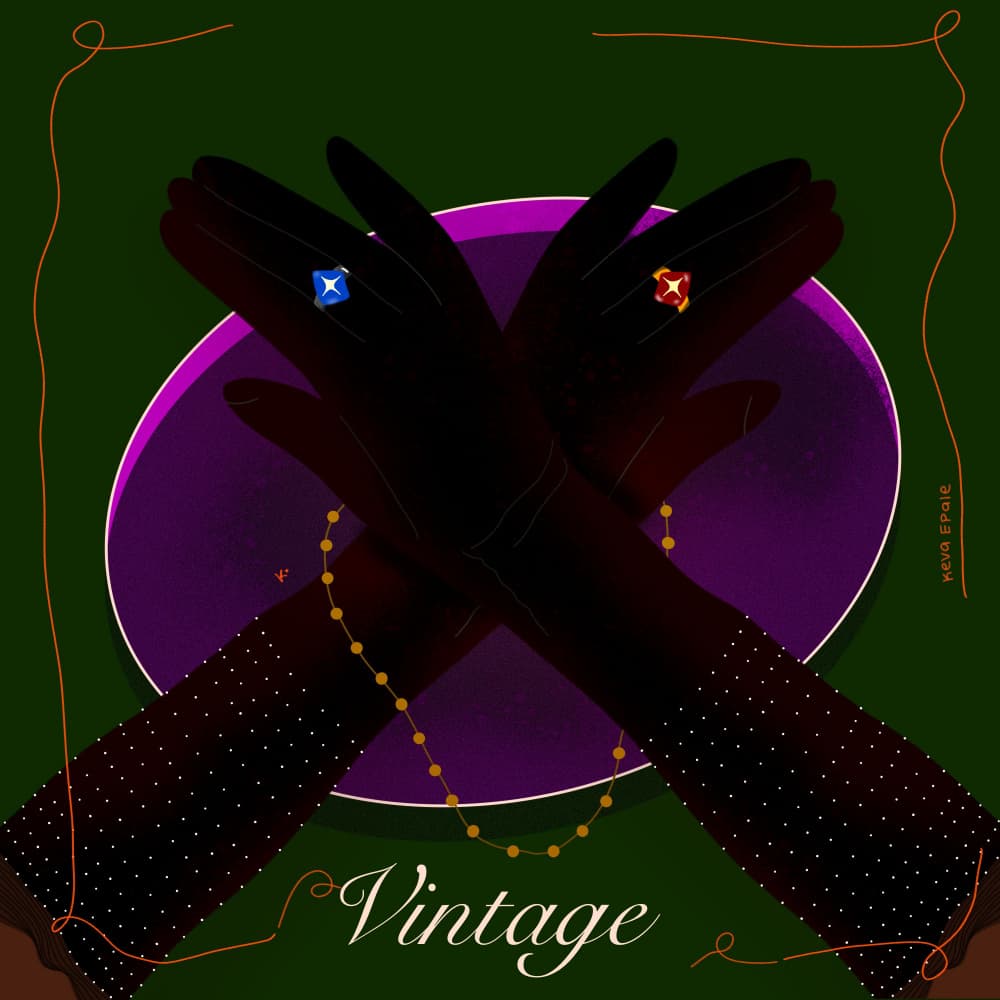 Vintage Gloved Hands by Keva Epale — canvas wall art