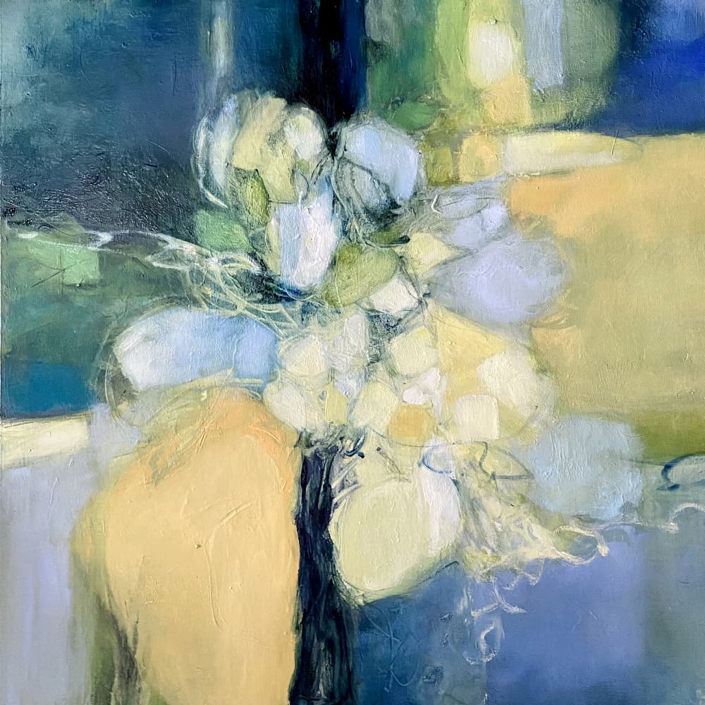 Serene Floral Abstract by Julia Purinton — canvas wall art