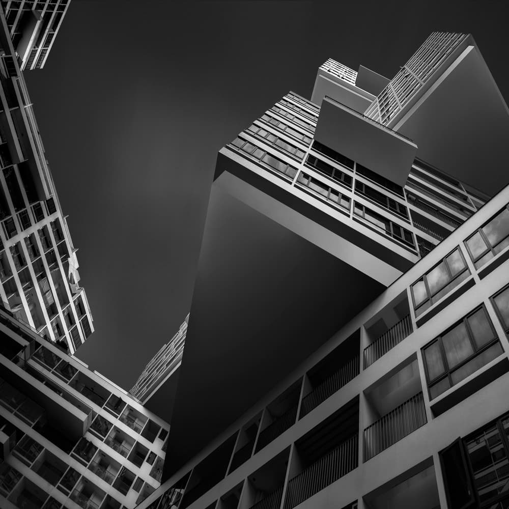 Modern City Geometry by Ahmed Thabet — canvas wall art