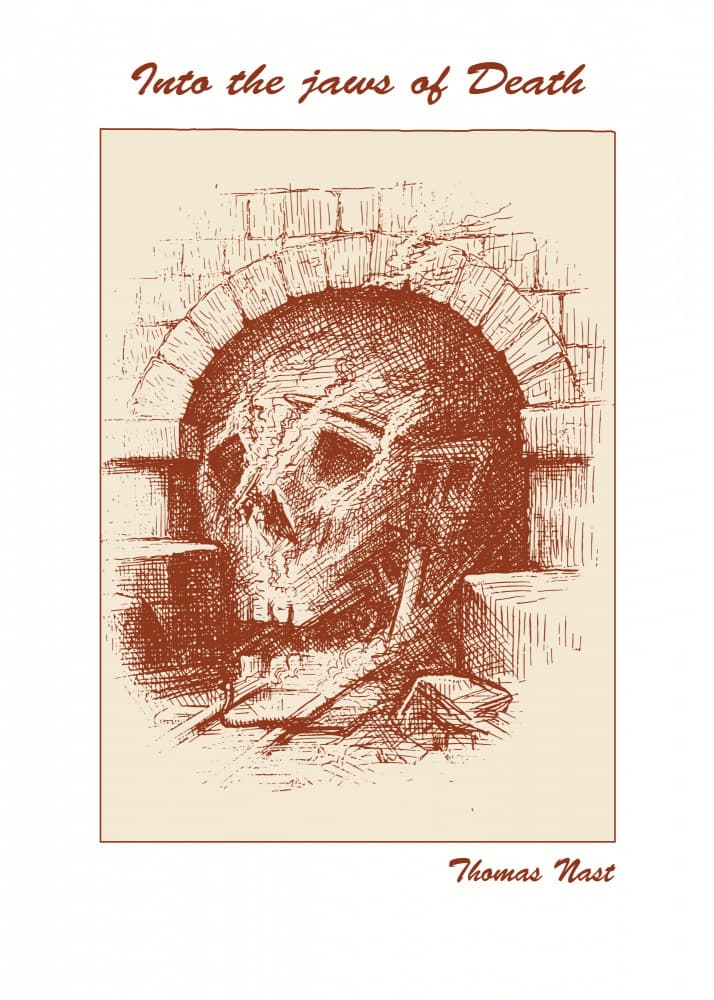 Grim Skull Archway by Doa Project — canvas wall art