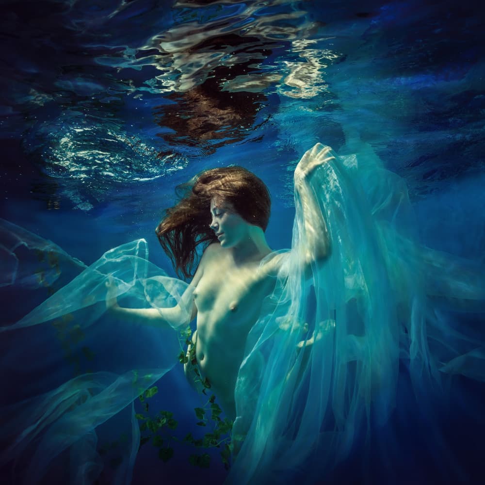 Ethereal Underwater Grace by Dmitry Frizel — canvas wall art