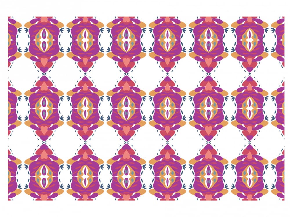 Vibrant Bohemian Pattern by Breanna Megan Studio — canvas wall art