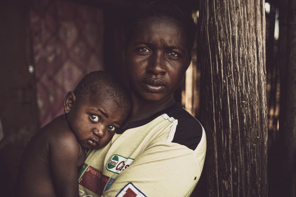 Mother And Child Gaze by Marco Tagliarino — canvas wall art