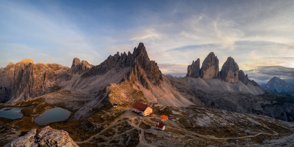 Majestic Dolomites Landscape by James Zhen Yu — canvas wall art