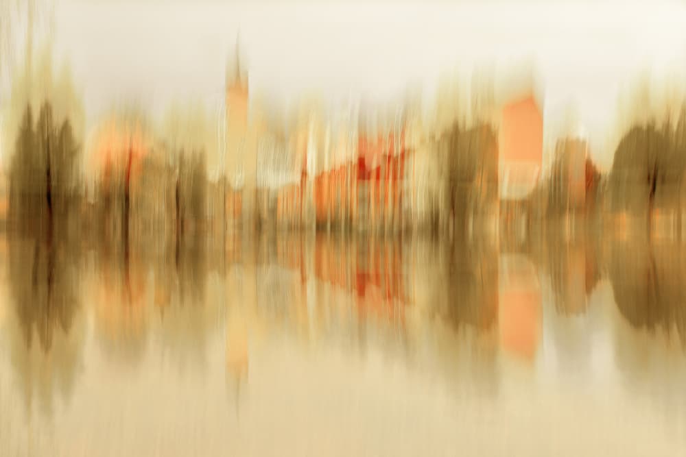 Blurred City Reflections by Christina Sillen — canvas wall art