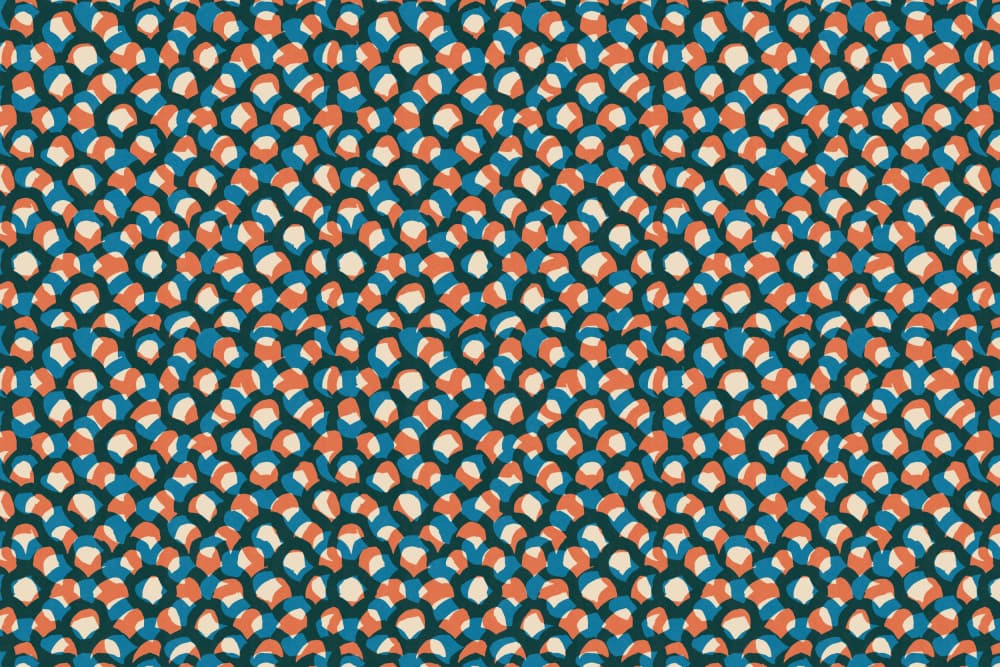 Cyanopatternno13 by Treechild — canvas wall art