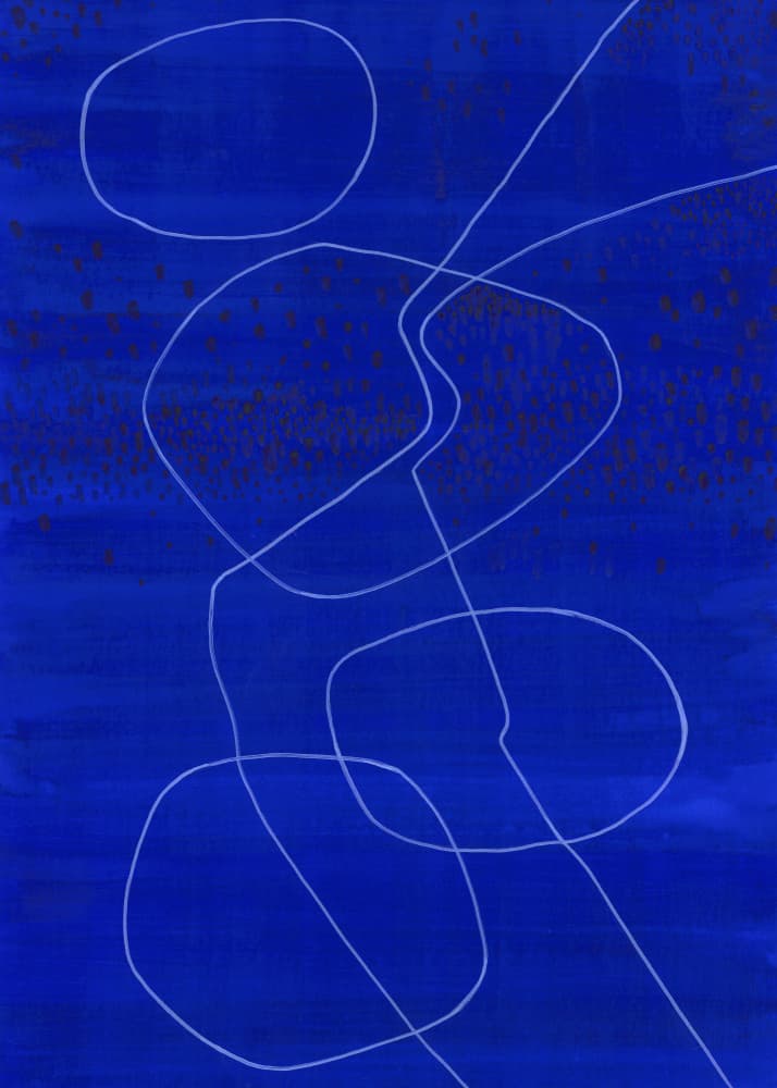 Blue Connections by Isabelle Brent — canvas wall art