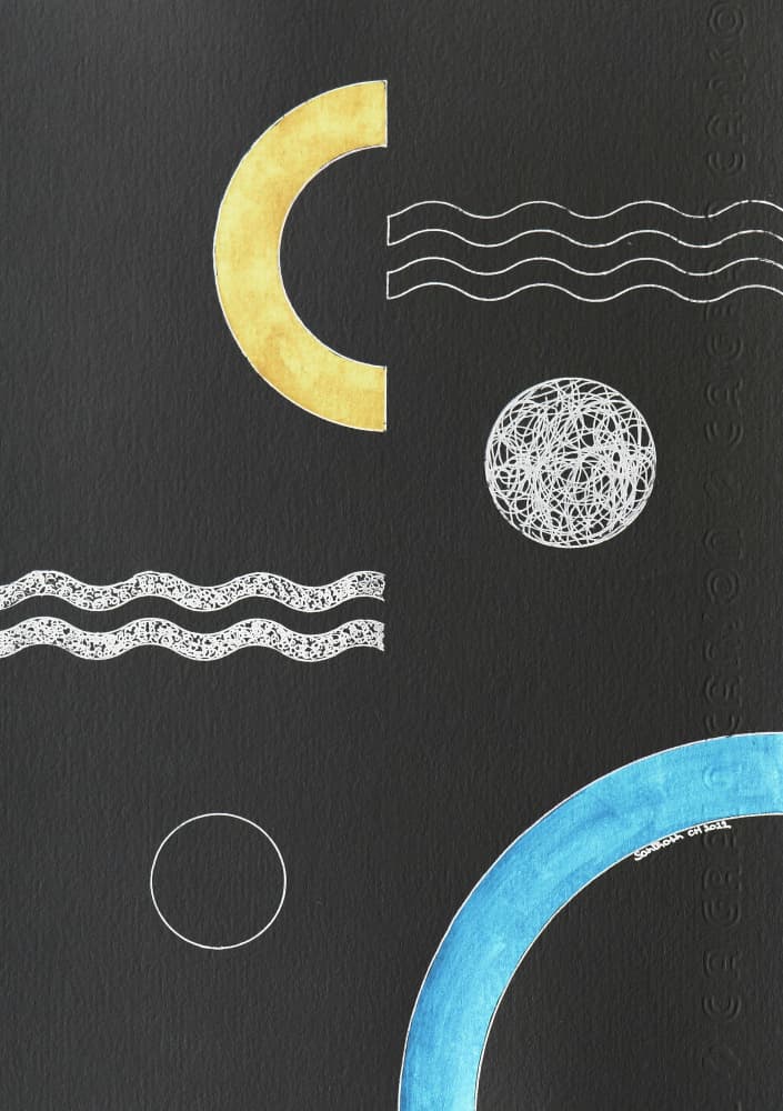 Modern Abstract Shapes by Santhosh ch — canvas wall art