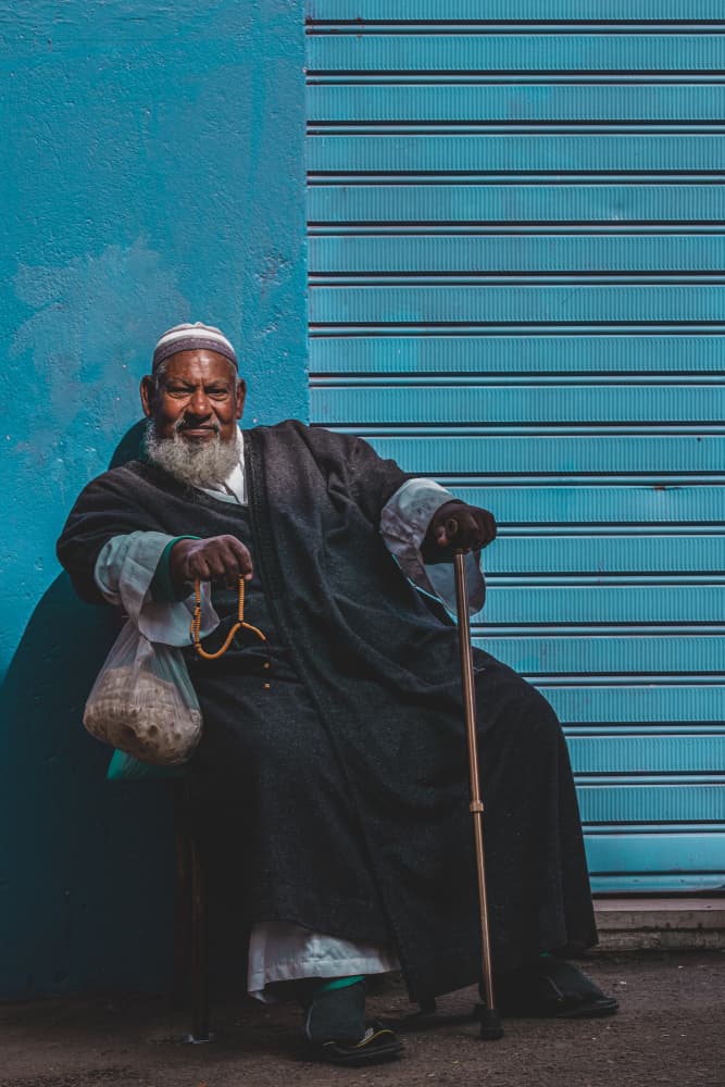 Smiling Bearded Man by hishamtwhed — canvas wall art