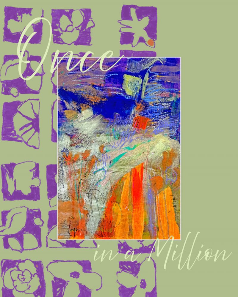 Vibrant Abstract Blooms by Dorothy Fagan — canvas wall art