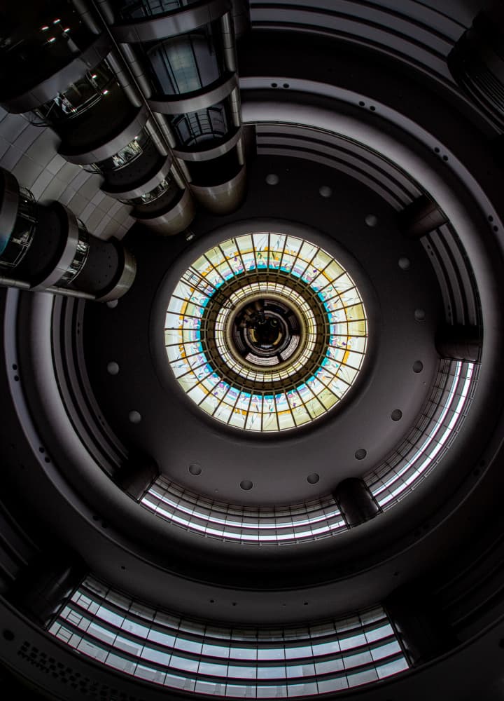 Geometric Atrium Skylight by YASUTOSHI HONJO — canvas wall art