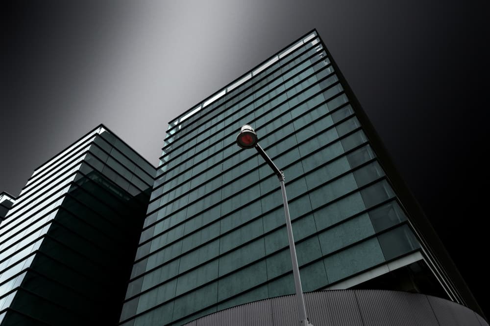 Dark City Architecture by Jorge Pimenta — canvas wall art