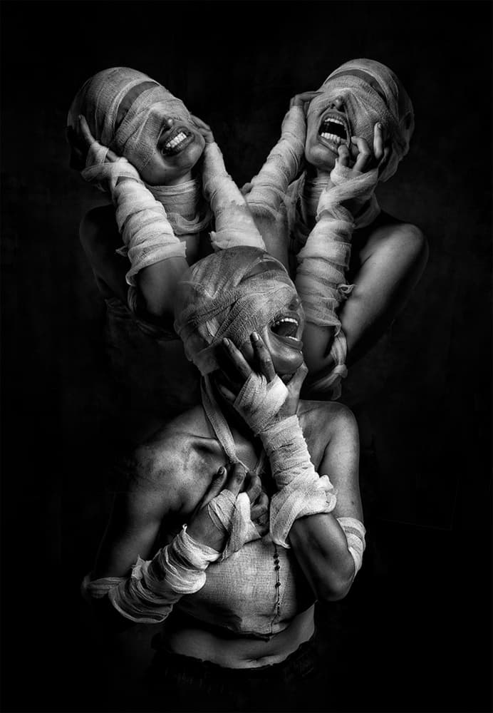 Silent Scream by Nilendu Banerjee — canvas wall art