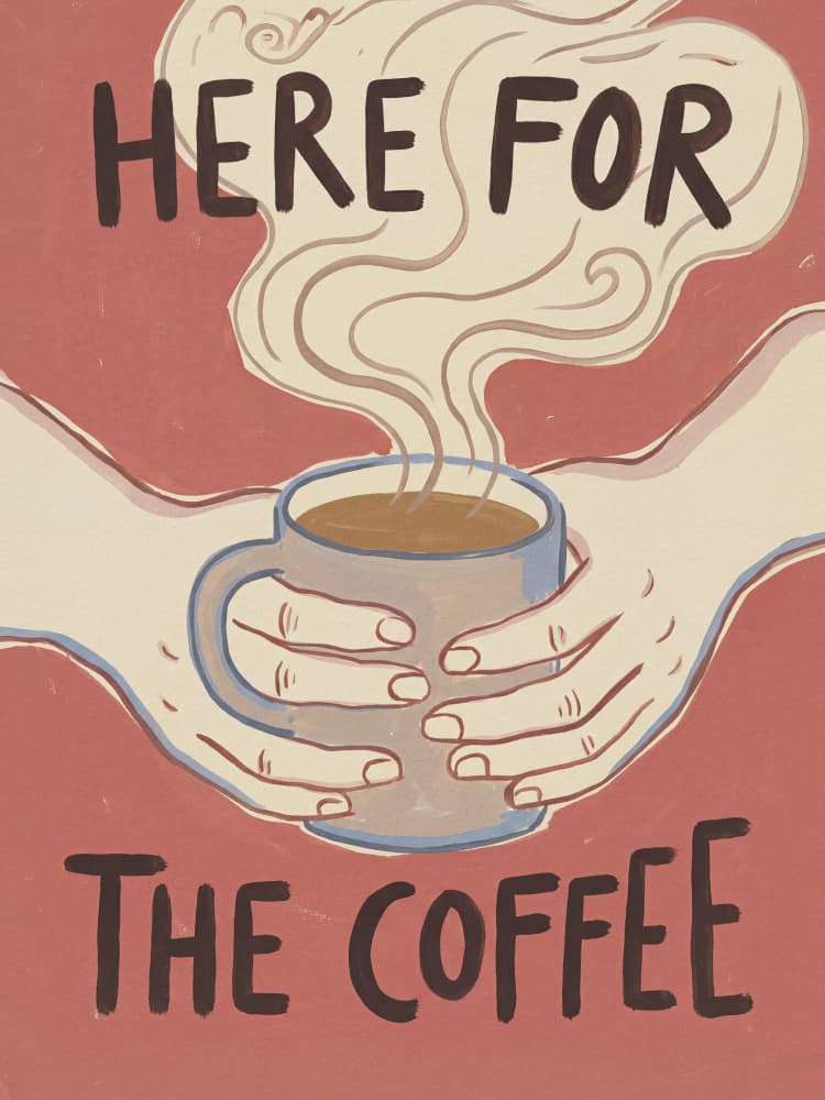 Warm Coffee Hands by Andreas Magnusson — canvas wall art