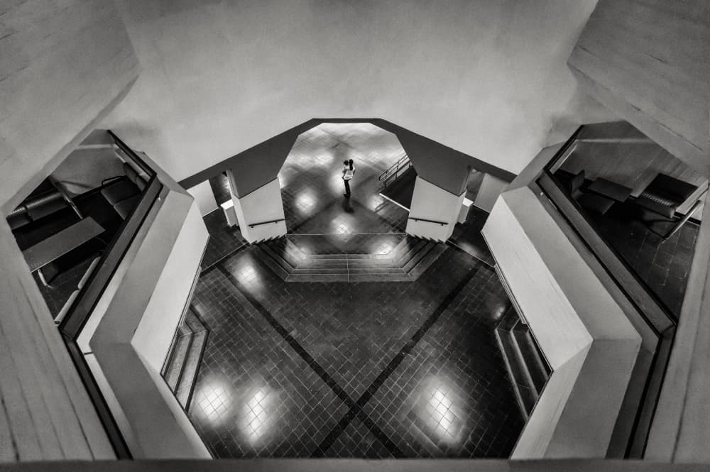 Architectural Embrace by Tomer Eliash — canvas wall art