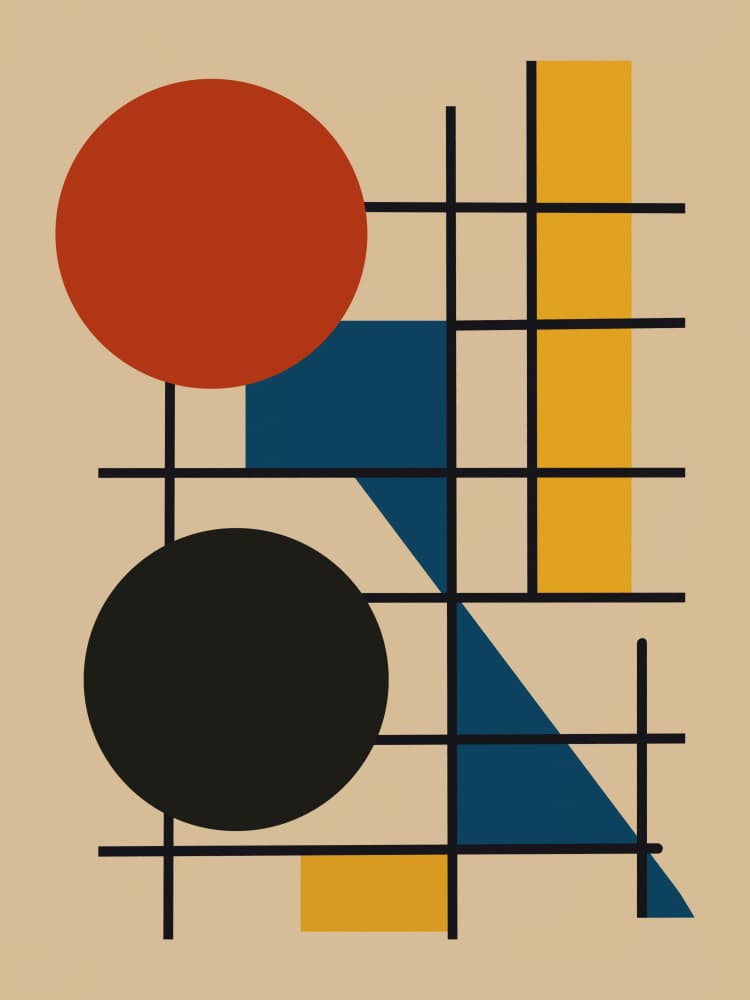 Bold Geometric Shapes by Little Dean — canvas wall art