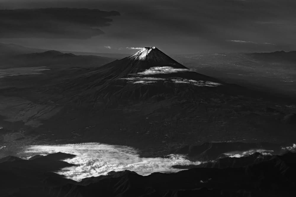 Mount Fuji Dramatic Skies by Satoshi Hatsumori — canvas wall art