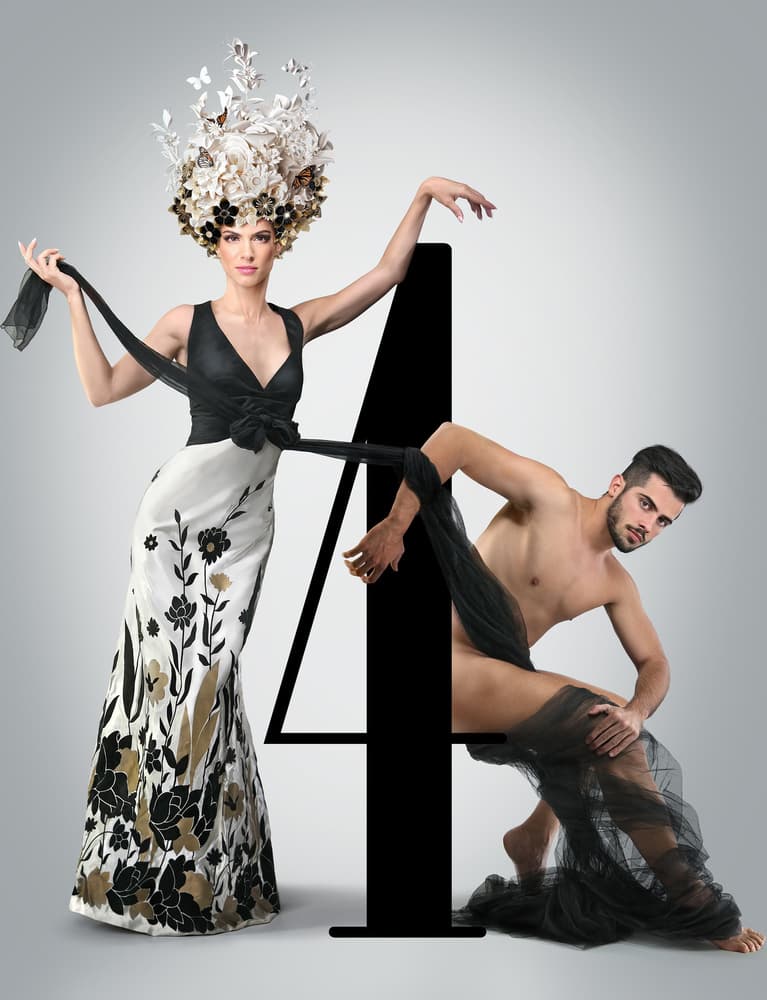 Fashionable Number Four by DDiArte — canvas wall art