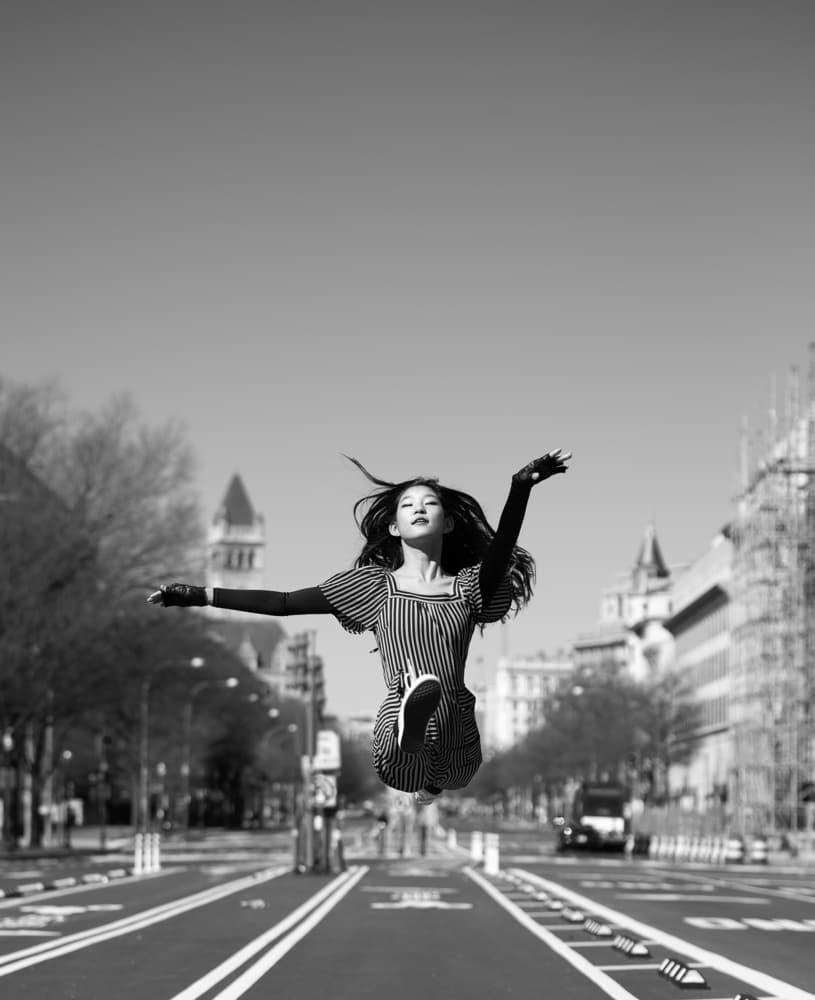 Floating Urban Grace by Catherine Wang — canvas wall art