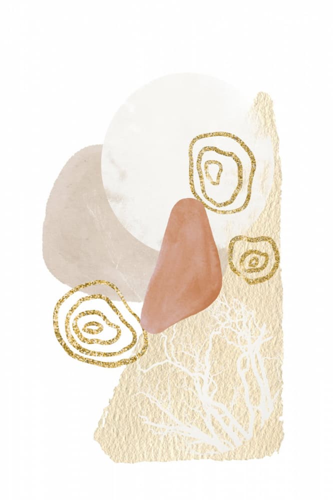 Soft Gold Abstract by Sally Ann Moss — canvas wall art