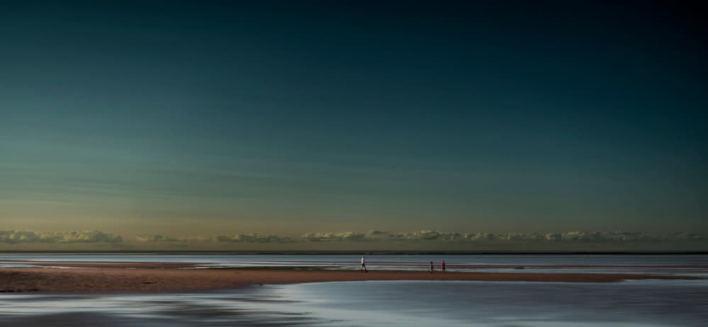 Serene Beach Horizon by David Senechal Photographie (polydactyle) — canvas wall art