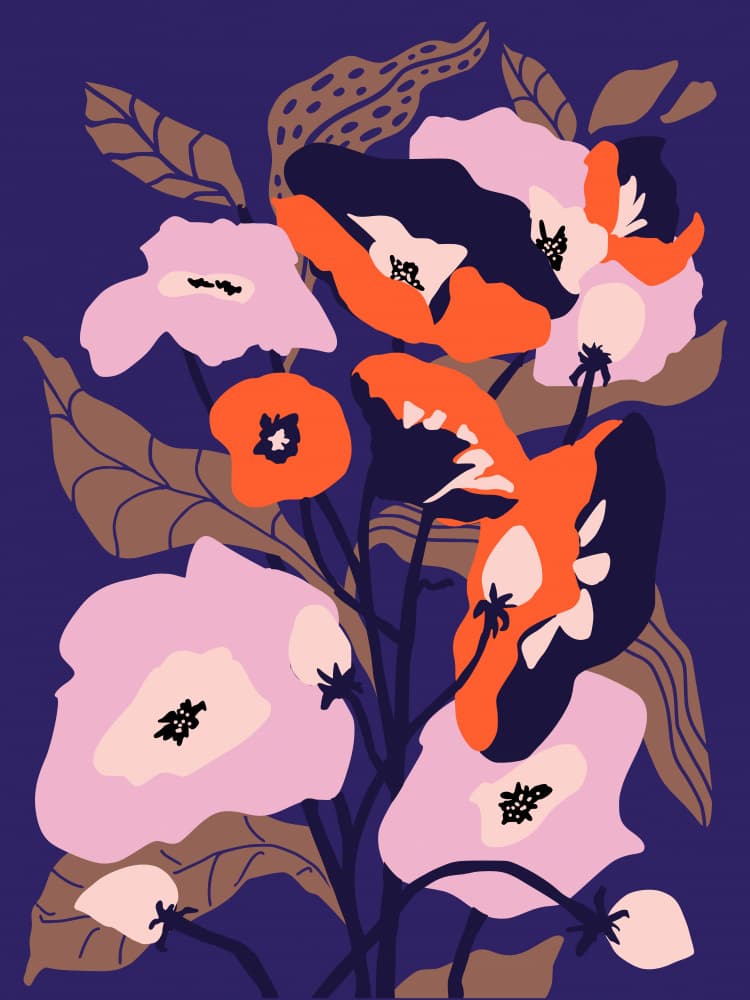 Vibrant Floral Bouquet by Annick — canvas wall art