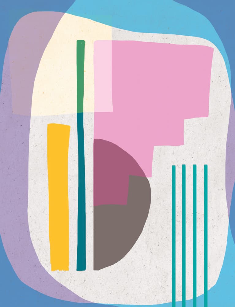 Vibrant Abstract Forms by Aylin Demir — canvas wall art