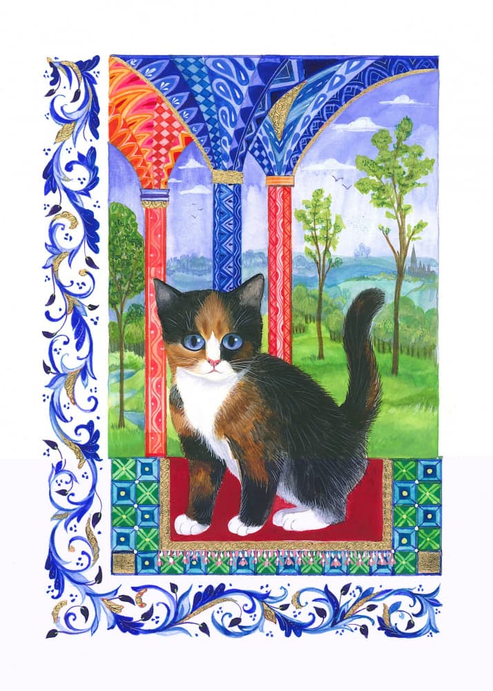 Kitten Cat in Landscape by Isabelle Brent — canvas wall art