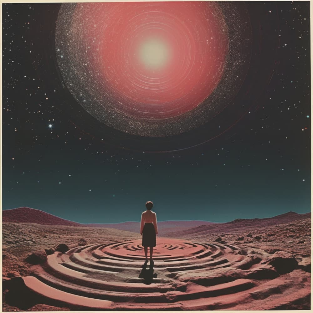 Cosmic Desert Journey by Samantha Hearn — canvas wall art