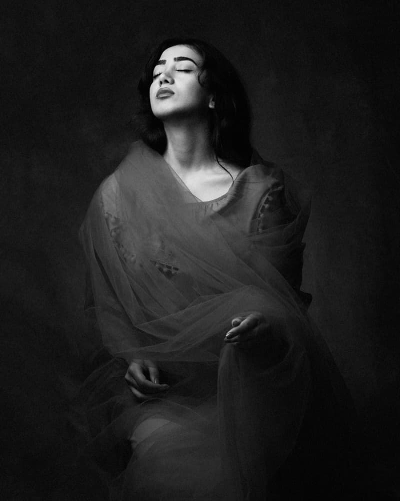 Ethereal Woman Portrait by Mehdi Mokhtari — canvas wall art