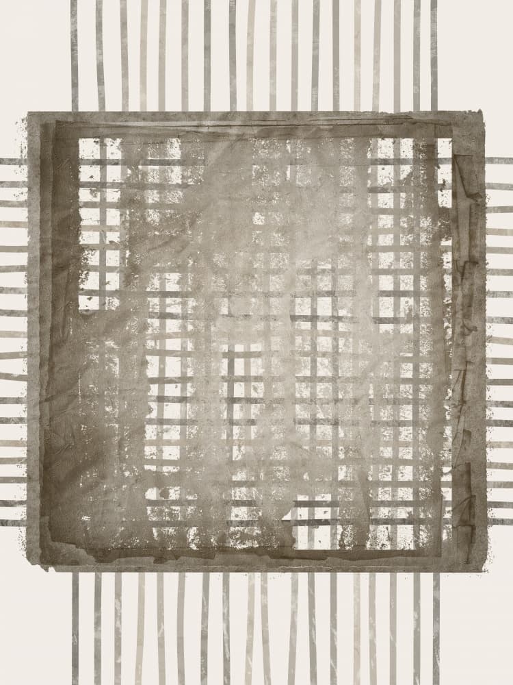 Rustic Grid Stripes by Ema Paraschiv — canvas wall art