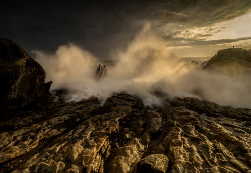 Powerful Ocean Crash by Takafumi Yamashita — canvas wall art