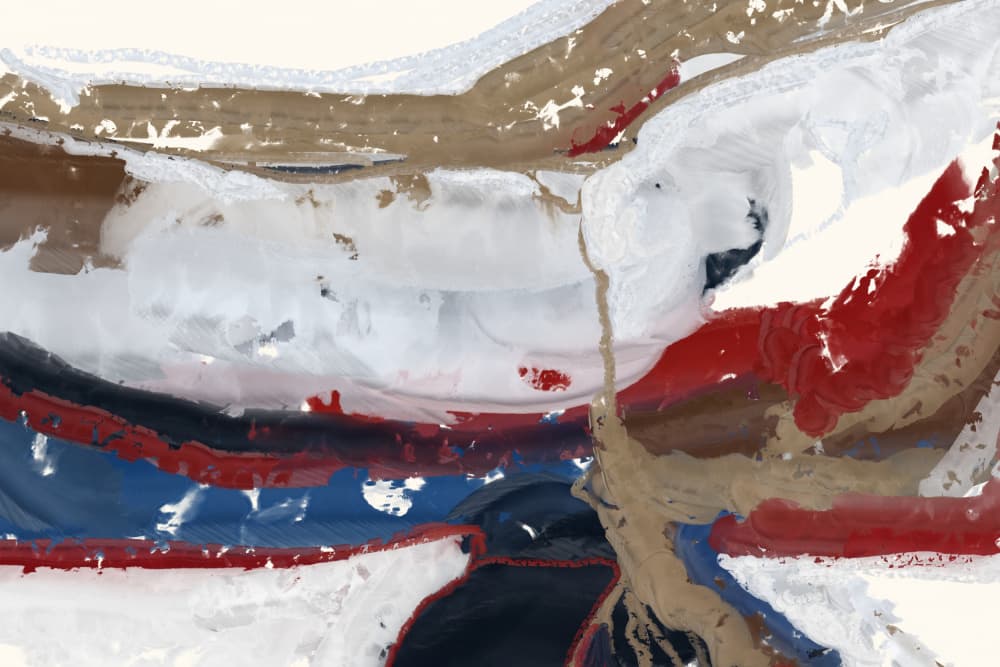 Fluid Earthy Abstract by Josie George — canvas wall art