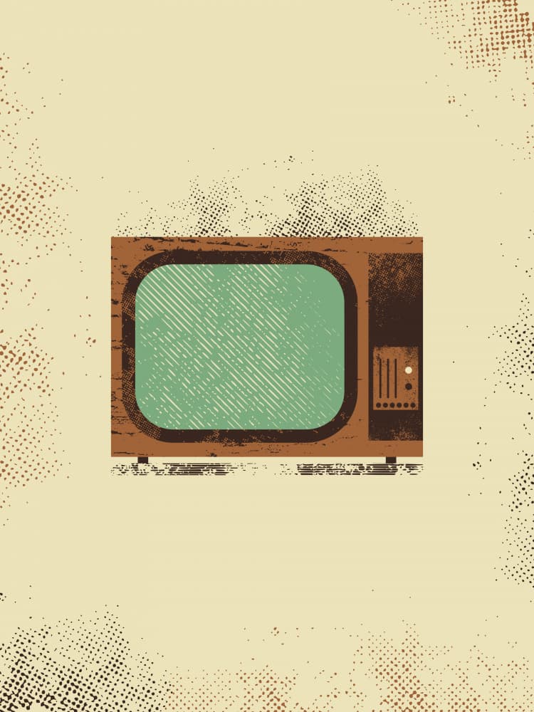 Retro Television by The Creating Mind — canvas wall art