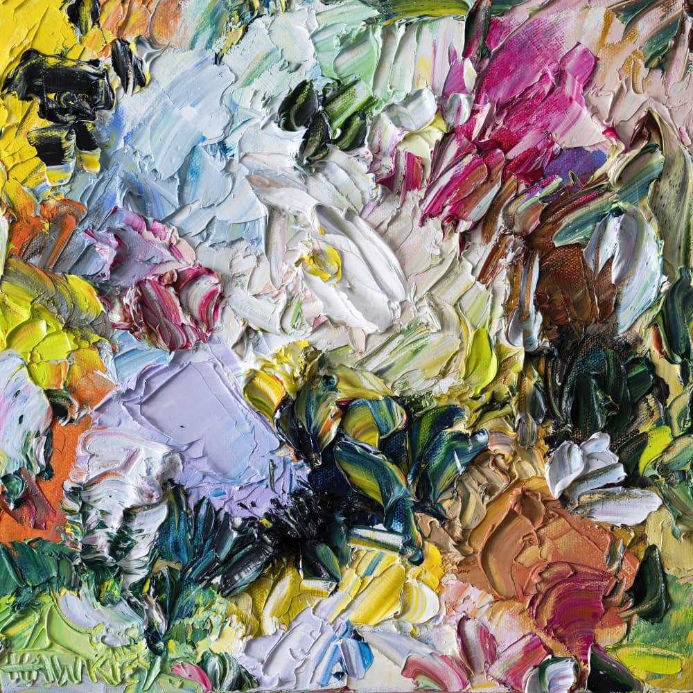 Vibrant Textured Abstract by Angela Hawkey — canvas wall art