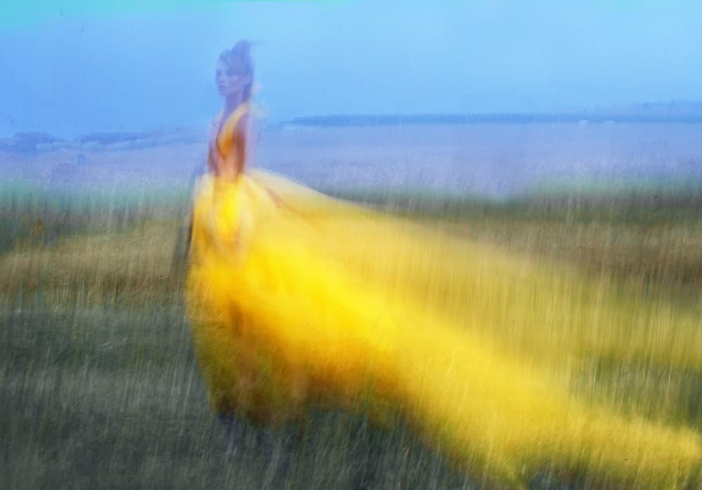 Flowing Yellow Dream by Rachel Pansky — canvas wall art