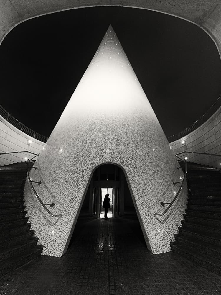 Lone Figure Modern Archway by Massimo Della Latta — canvas wall art