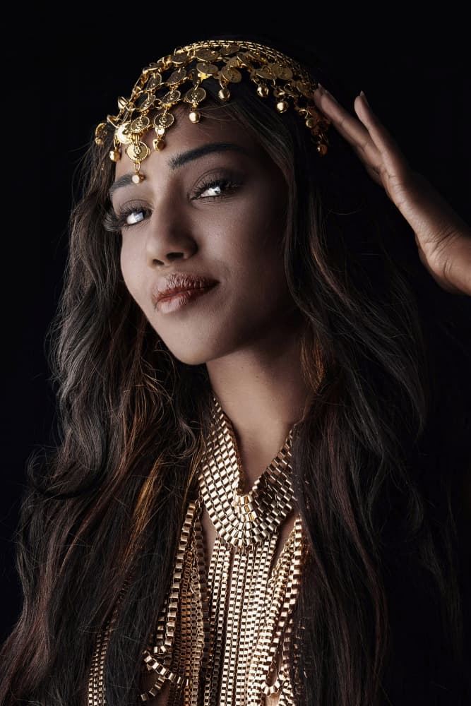 Golden Gaze Portrait by Jan Slotboom — canvas wall art