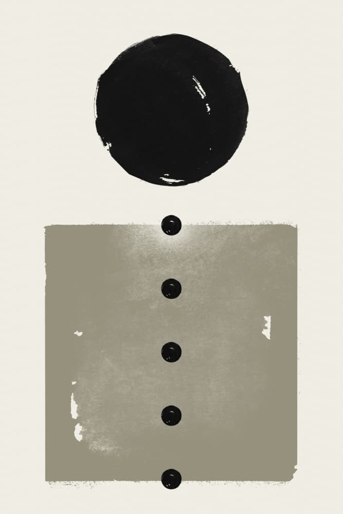 Minimalist Geometric Balance by Ema Paraschiv — canvas wall art