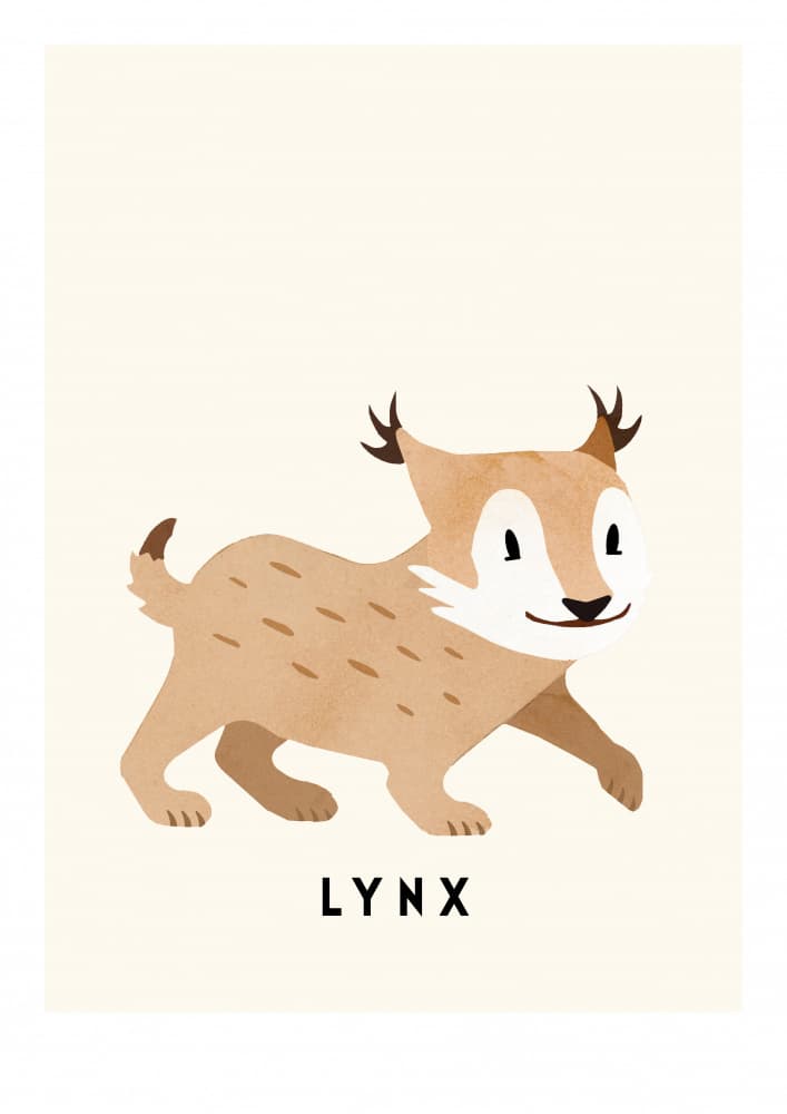 Playful Lynx Cat by Erik Wintzell — canvas wall art