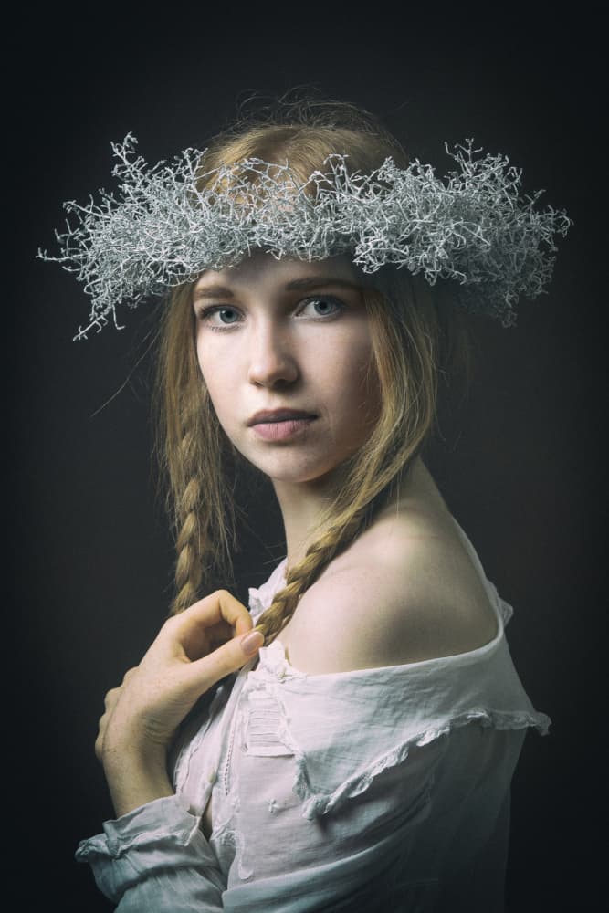 Lichen Crown Maiden by Ruth Franke — canvas wall art