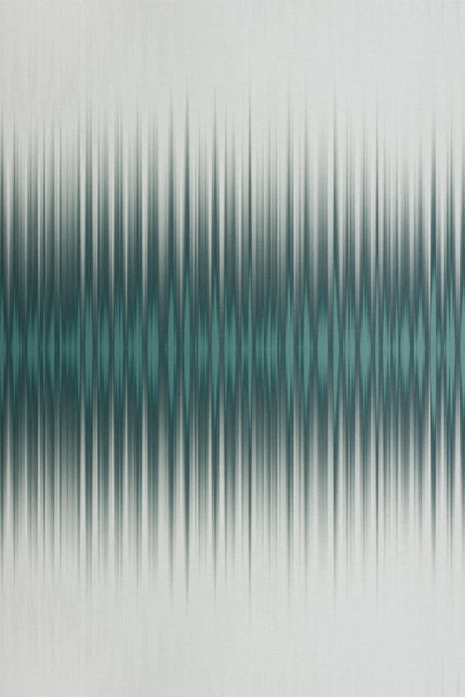 Abstract Teal Waves by Alma — canvas wall art