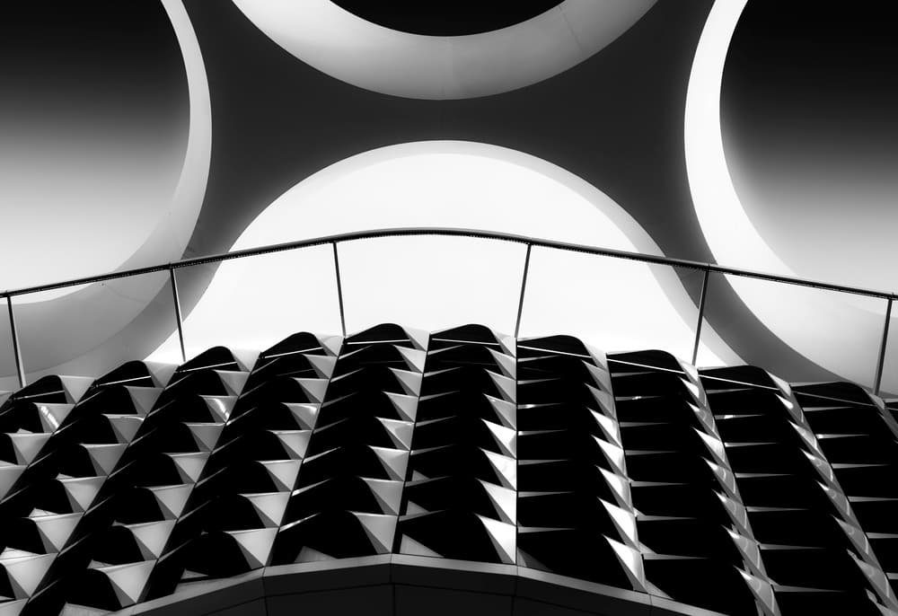 Sleek Architectural Geometry by Greetje van Son — canvas wall art