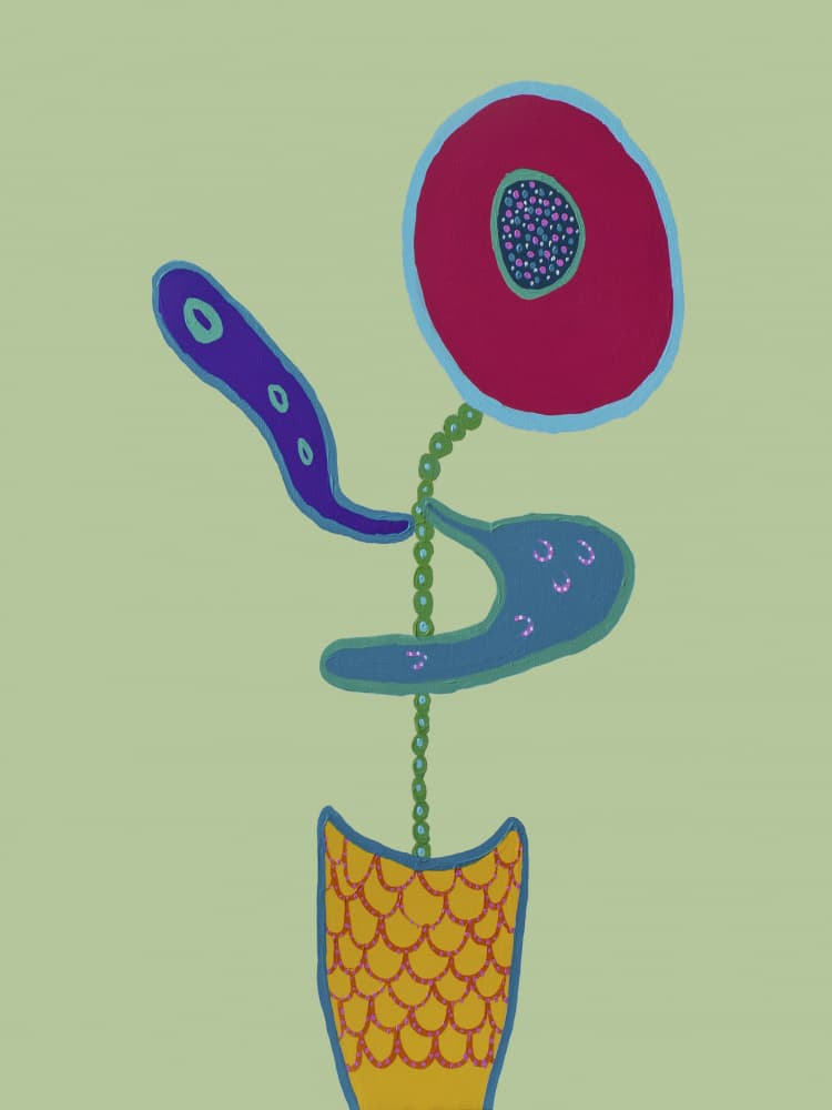 Whimsical Potted Plant by Helen Joynson — canvas wall art