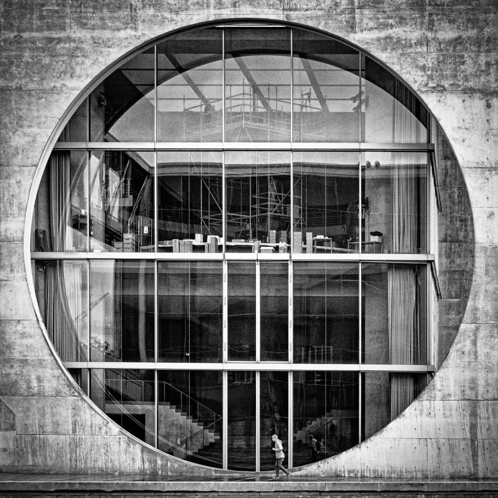 Urban Circle Runner by Stefan Nielsen — canvas wall art
