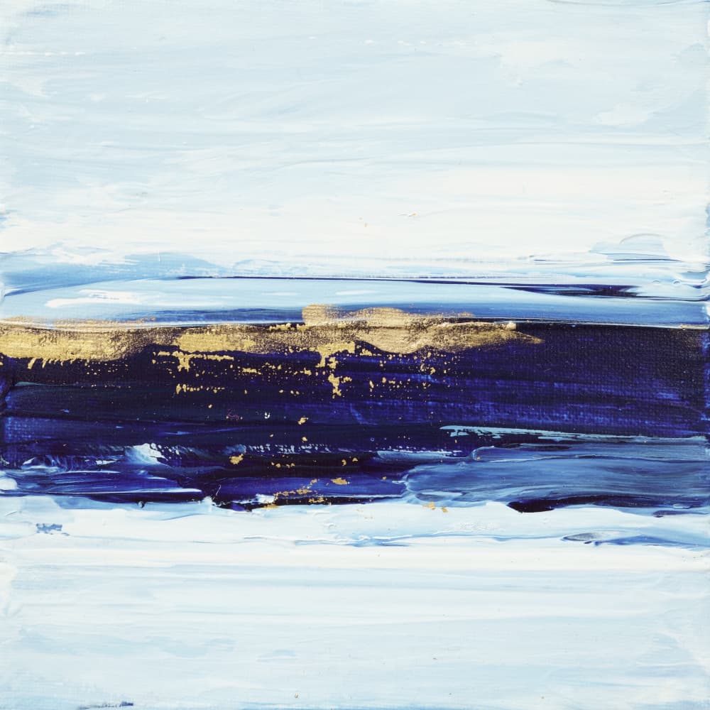 Abstract Ocean Horizon by Françoise Wattré — canvas wall art