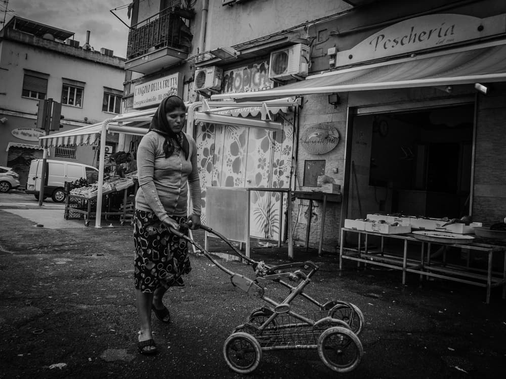 Urban Market Life by Riccardo Lucidi — canvas wall art