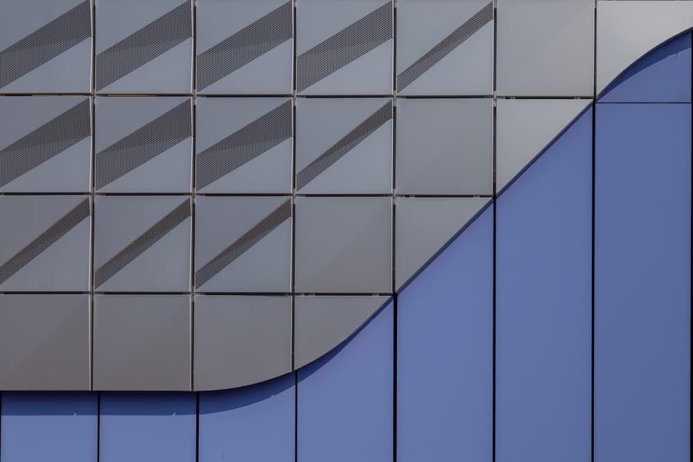 Architectural Blue Curve by Theo Luycx — canvas wall art